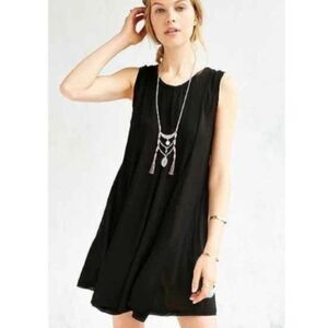 Silence Noise tie boho back sleeveless black dress size small